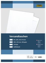 Zeige Details für IDENA Versandtasche B4 ohne Fenster, weiss Bild von IDENA Versandtasche B4 ohne Fenster, weiss