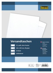 Zeige Details für IDENA Versandtasche C5 ohne Fenster weiss Bild von IDENA Versandtasche C5 ohne Fenster weiss