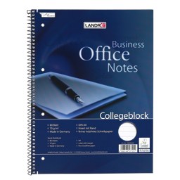 Zeige Details für LANDRÉ Collegeblock Office A4+ liniert Rand links Bild von LANDRÉ Collegeblock Office A4+ liniert Rand links