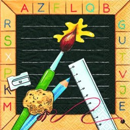 Zeige Details für Servietten "Schulanfang "Tafel" Bild von Servietten "Schulanfang "Tafel"