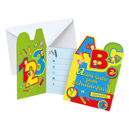 Zeige Details für Einladungskarte Schulanfang Bild von Einladungskarte Schulanfang