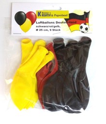 Zeige Details für Deutschland Lufballons schwarz-rot-gelb Bild von Deutschland Lufballons schwarz-rot-gelb