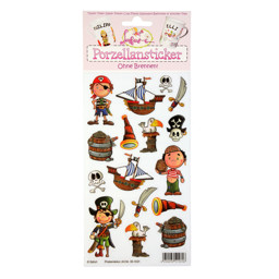 Zeige Details für Piratendekor Porzellansticker Bild von Piratendekor Porzellansticker