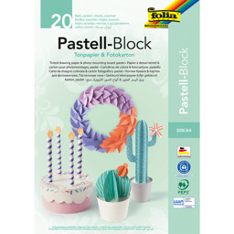 Zeige Details für FOLIA Tonpapier- und Fotokarton-Block Pastell A4 Bild von FOLIA Tonpapier- und Fotokarton-Block Pastell A4