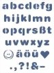 Zeige Details für Schablone "Kleine Druckbuchstaben"
 Bild von Schablone "Kleine Druckbuchstaben"
