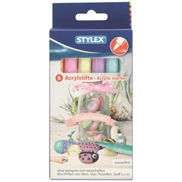 Zeige Details für STYLEX Acrylstifte Pastell Bild von STYLEX Acrylstifte Pastell