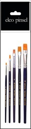 Zeige Details für elco Pinselset flach Kunsthaar Bild von elco Pinselset flach Kunsthaar
