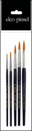 Zeige Details für elco Pinselset rund Kunsthaar Bild von elco Pinselset rund Kunsthaar