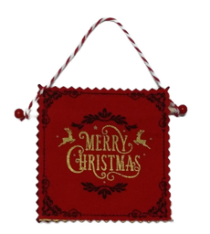 Zeige Details für Miniatur Wandbehang "MERRY CHRISTMAS" Bild von Miniatur Wandbehang "MERRY CHRISTMAS"