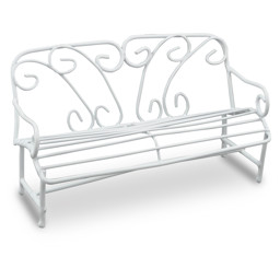 Zeige Details für Miniatur Metall-Deko Bank Bild von Miniatur Metall-Deko Bank