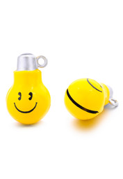 Zeige Details für Metall Anhänger Glöckchen Smiley 26 x 16 mm Bild von Metall Anhänger Glöckchen Smiley 26 x 16 mm