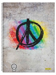 Zeige Details für ONLINE Collegeblock A4 Peace kariert Bild von ONLINE Collegeblock A4 Peace kariert