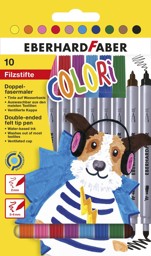 Zeige Details für EBERHARD FABER Doppelfasermaler 10er Etui Bild von EBERHARD FABER Doppelfasermaler 10er Etui