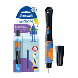 Zeige Details für PELIKAN Füllhalter griffix® Neon Black, für Rechtshänder Bild von PELIKAN Füllhalter griffix® Neon Black, für Rechtshänder
