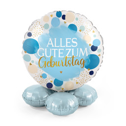 Zeige Details für Ballon Bouquet - Alles Gute zum Geburtstag - hellblau Bild von Ballon Bouquet - Alles Gute zum Geburtstag - hellblau