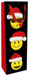 Zeige Details für BRAUN + COMPANY Flaschentasche X-mas Smiley schwarz  Bild von BRAUN + COMPANY Flaschentasche X-mas Smiley schwarz