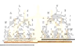 Zeige Details für HOBBYFUN Miniatur Schwibbogen natur Bild von HOBBYFUN Miniatur Schwibbogen natur