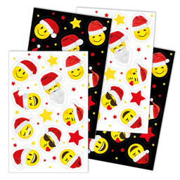 Zeige Details für BRAUN + COMPANY Weihnachtssticker X-mas Smileys  Bild von BRAUN + COMPANY Weihnachtssticker X-mas Smileys