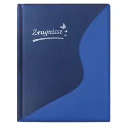 Zeige Details für IDENA Zeugnismappe A4 blau Bild von IDENA Zeugnismappe A4 blau