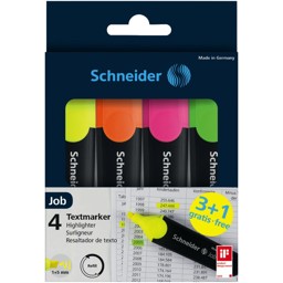 Zeige Details für SCHNEIDER Textmarker Job Aktion 3+1 gratis Bild von SCHNEIDER Textmarker Job Aktion 3+1 gratis