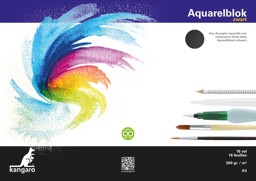 Zeige Details für kangaro Aquarellpapierblock A3 Bild von kangaro Aquarellpapierblock A3