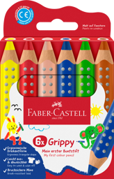 Zeige Details für FABER CASTELL Buntstift Grippy, 6er Set Bild von FABER CASTELL Buntstift Grippy, 6er Set