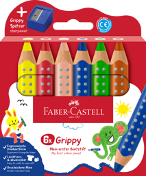 Zeige Details für FABER CASTELL Buntstift Grippy, 6er Set mit Spitzer Bild von FABER CASTELL Buntstift Grippy, 6er Set mit Spitzer