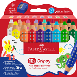 Zeige Details für FABER CASTELL Buntstift Grippy, 16er Set mit Spitzer Bild von FABER CASTELL Buntstift Grippy, 16er Set mit Spitzer