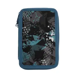 Zeige Details für IDENA Schüleretui Triple Abstrakt Bild von IDENA Schüleretui Triple Abstrakt