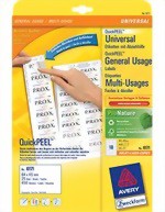 Zeige Details für AVERY ZWECKFORM Universal-Etiketten 6171 Bild von AVERY ZWECKFORM Universal-Etiketten 6171