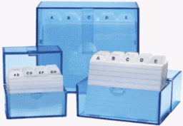 Zeige Details für WEDO Karteibox A6 transp.-blau Bild von WEDO Karteibox A6 transp.-blau