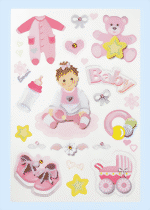Zeige Details für CREApop 3D Sticker "Baby-Girl"
 Bild von CREApop 3D Sticker "Baby-Girl"
