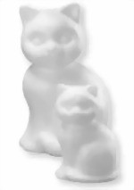 Zeige Details für Styropor-Katze stehend Bild von Styropor-Katze stehend