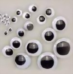 Zeige Details für Wackelaugen, rund, Ø 4 mm
 Bild von Wackelaugen, rund, Ø 4 mm