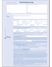 Zeige Details für Einheitsmietvertrag, mit Hausordnung, 6-seitig Bild von Einheitsmietvertrag, mit Hausordnung, 6-seitig