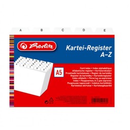 Zeige Details für HERLITZ Karteiregister A5 Bild von HERLITZ Karteiregister A5