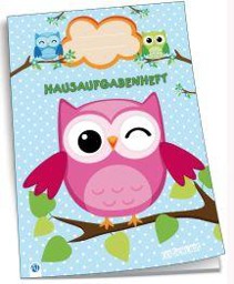 Zeige Details für Hausaufgabenheft "Eulen" Bild von Hausaufgabenheft "Eulen"