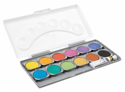 Zeige Details für IDENA Deckfarbkasten 12er Bild von IDENA Deckfarbkasten 12er