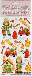 Zeige Details für Feuerwehrdekor Porzellansticker Bild von Feuerwehrdekor Porzellansticker