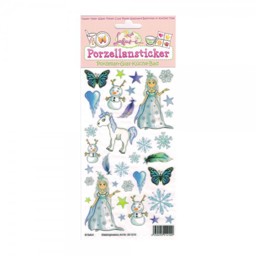Zeige Details für Eiskönigindekor Porzellansticker Bild von Eiskönigindekor Porzellansticker