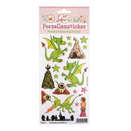 Zeige Details für Drachendekor Porzellansticker Bild von Drachendekor Porzellansticker