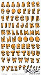 Zeige Details für Schriftdekor 1 Orange Porzellansticker Bild von Schriftdekor 1 Orange Porzellansticker