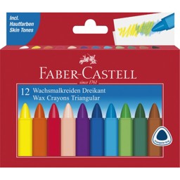 Zeige Details für FABER-CASTELL Dreikant Wachsmalkreide Bild von FABER-CASTELL Dreikant Wachsmalkreide