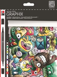 Zeige Details für MARABU Aqua Pen GRAPHIX 12er-Sortierung „Mega Mash“ Bild von MARABU Aqua Pen GRAPHIX 12er-Sortierung „Mega Mash“