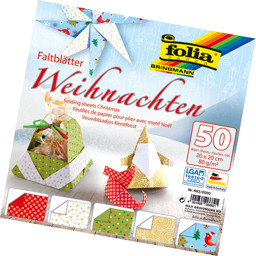 Zeige Details für folia Faltblätter "Weihnachten", 200 x 200 mm Bild von folia Faltblätter "Weihnachten", 200 x 200 mm