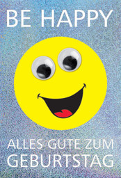 Zeige Details für Smiley Grußkarte "Be Happy" Bild von Smiley Grußkarte "Be Happy"