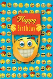 Zeige Details für Smiley Grußkarte "Happy Birthday" Bild von Smiley Grußkarte "Happy Birthday"
