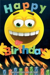 Zeige Details für Smiley Grußkarte "Happy Birthday ..." Bild von Smiley Grußkarte "Happy Birthday ..."