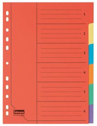 Zeige Details für IDENA Kartonregister A4 6-tlg. Bild von IDENA Kartonregister A4 6-tlg.