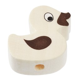 Zeige Details für Schnulli-Holzperle Ente natur Bild von Schnulli-Holzperle Ente natur